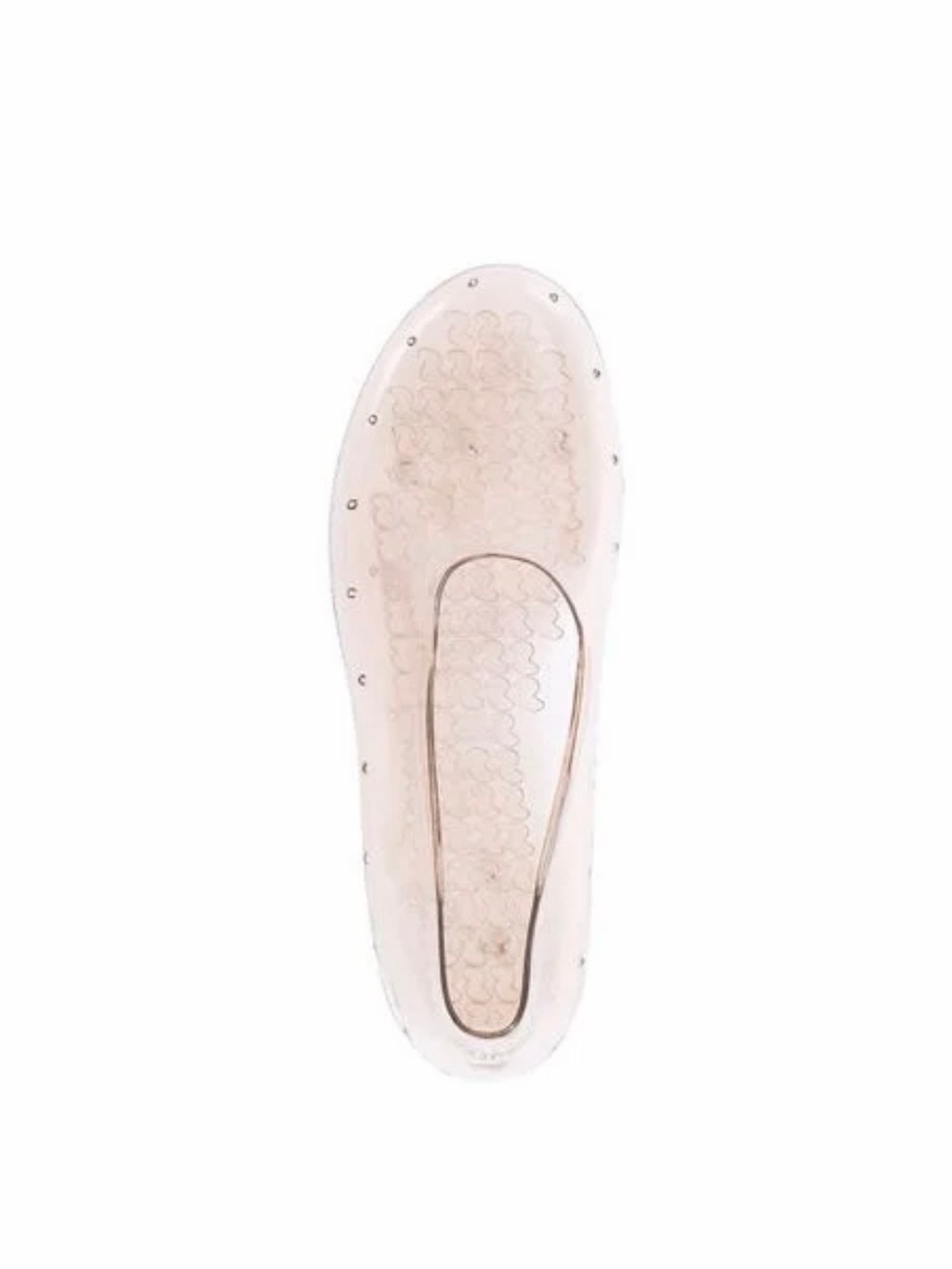SKIMS Clear Ballet Flats in Nude-Tone Transparent - Picture 4 of 12